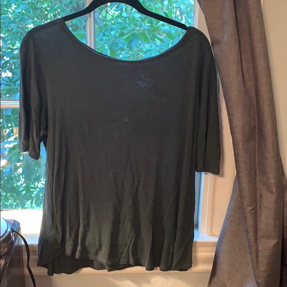 Loft scoop neck tee